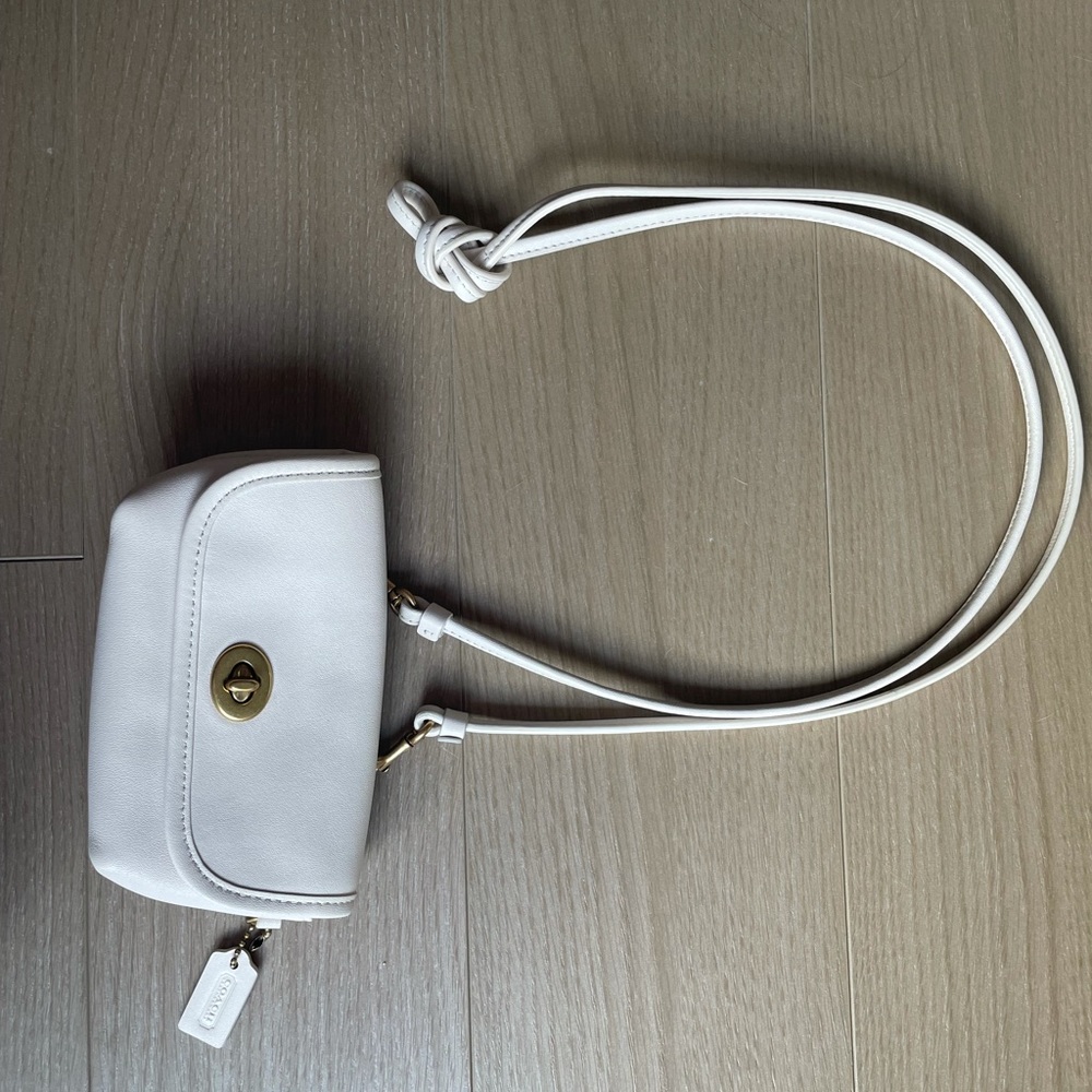 Ivory Coach mini crossbody